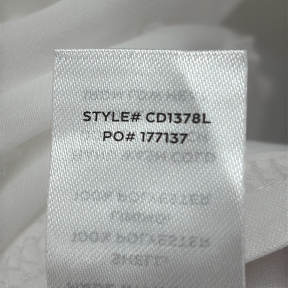 Lulus Always on Repeat White Clip Dot Long Sleeve Mini Dress size Small NWOT - Picture 10 of 12